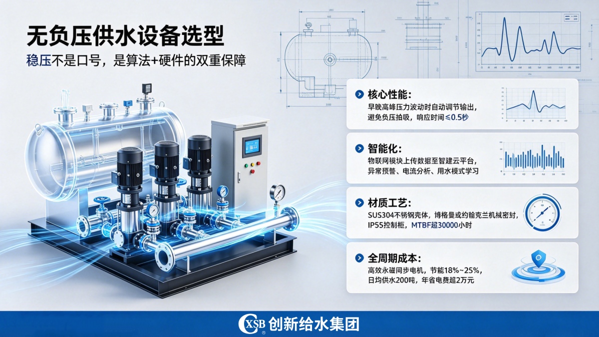 无负压供水设备选型
