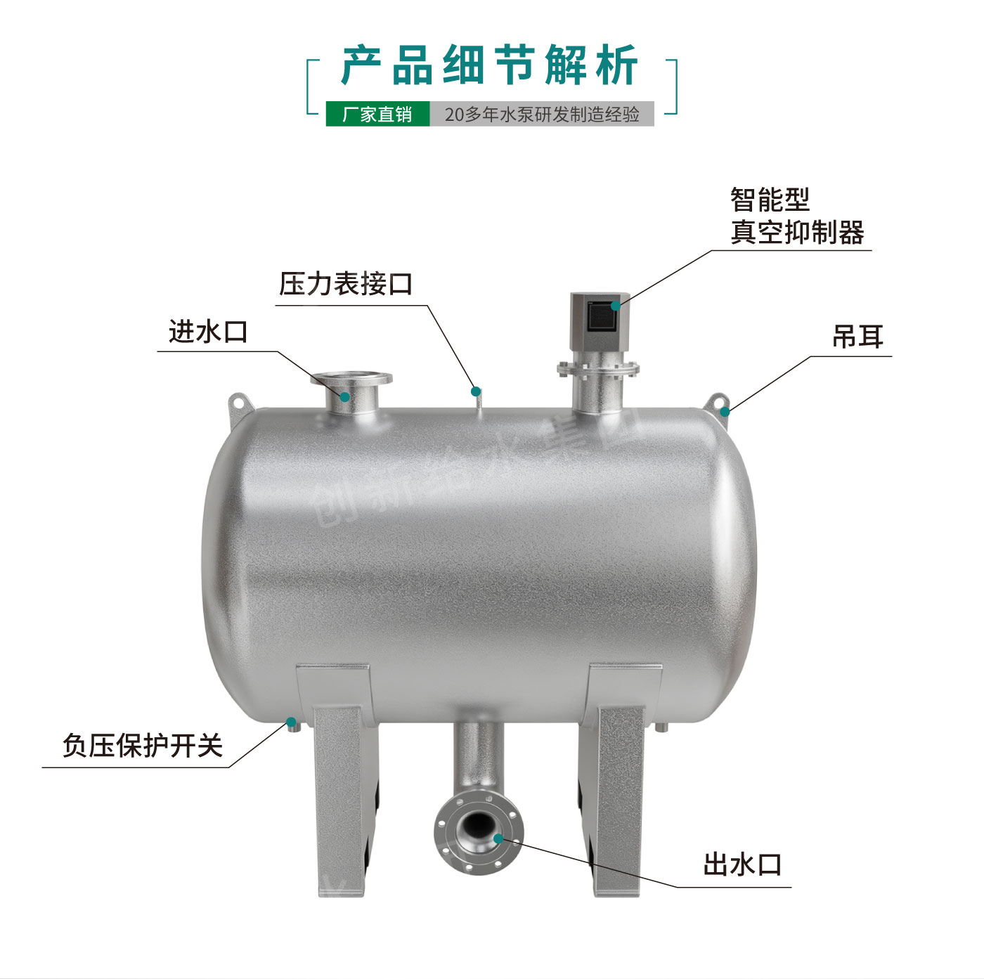 无负压稳流罐详情-亚光面
